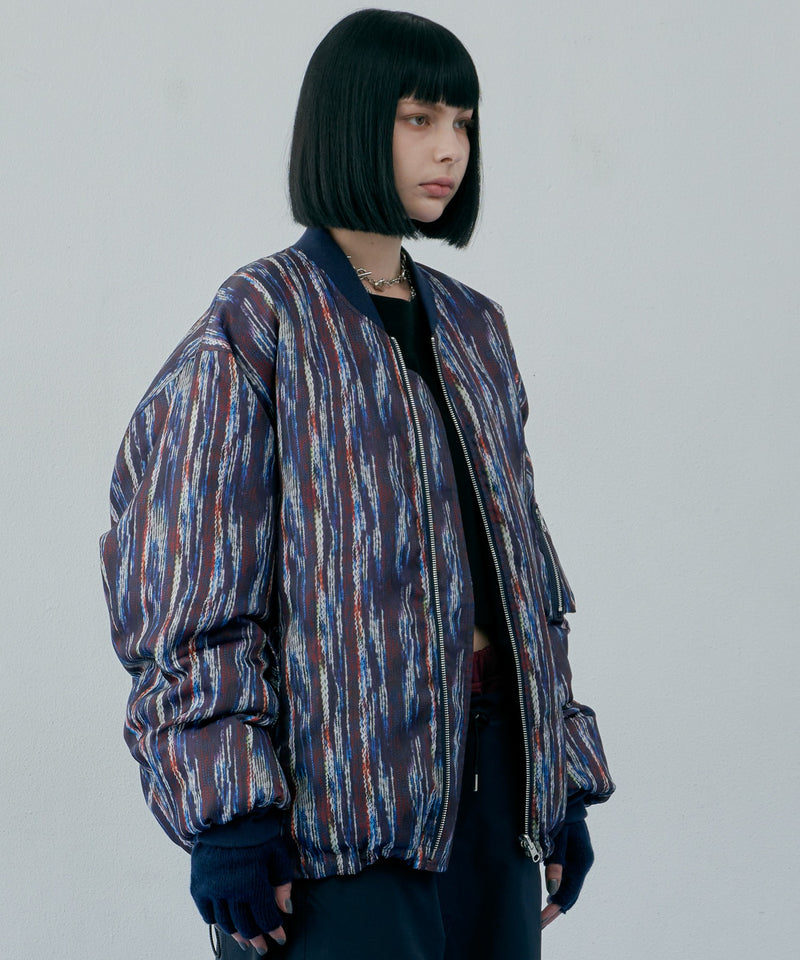 【予約】AIVER　ニット転写リバーシブルブルゾン