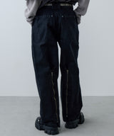 AIVER　ボンテージデニムベイカーパンツ