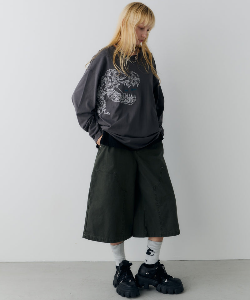 AIVER　レックス刺繍L/S TEE