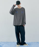 AIVER　スモーク刺繍ロンTEE