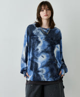 【予約】AFF AIVER　ムラ染めニットL/S TEE