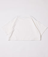 AIVER　16/-ウォッシュ天竺クロップドS/S TEE