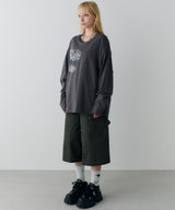 AIVER　レックス刺繍L/S TEE