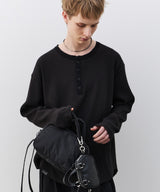 【予約】AIVER　ヘビーワッフルヘンリーネックL/S TEE