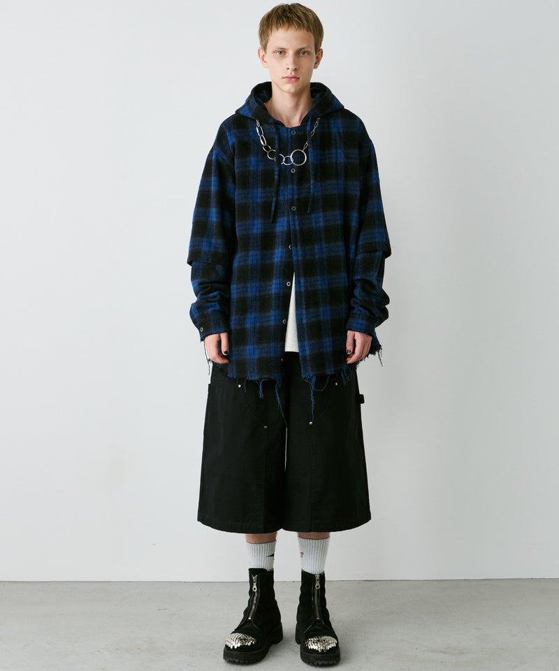 【一部予約】AIVER　レイヤードオンブレチェックシャツ