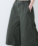 AIVER　ワイドクォーターダブルニーパンツ