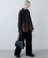 【一部予約】AIVER　グラデーションブリーチオンブレチェックシャツ