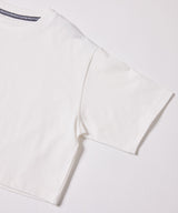 AIVER　16/-ウォッシュ天竺クロップドS/S TEE