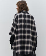 【予約】AIVER　ワッフルレイヤードオンブレチェックシャツ