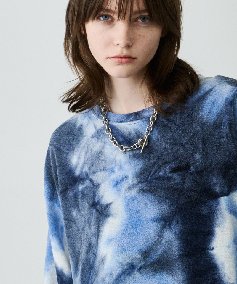 【予約】AFF AIVER　ムラ染めニットL/S TEE