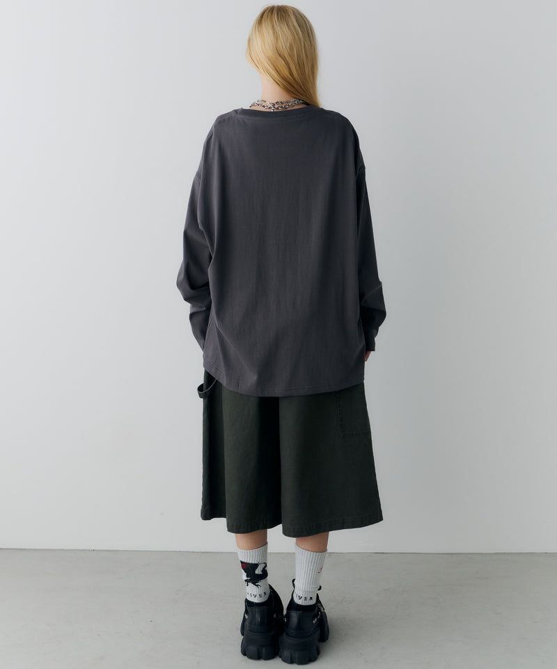 AIVER　レックス刺繍L/S TEE