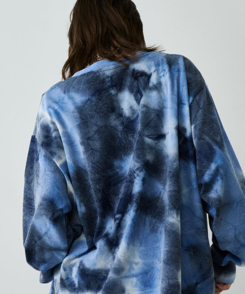 【予約】AFF AIVER　ムラ染めニットL/S TEE