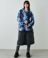 【予約】AFF AIVER　ムラ染めニットL/S TEE