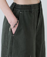 AIVER　ワイドクォーターダブルニーパンツ