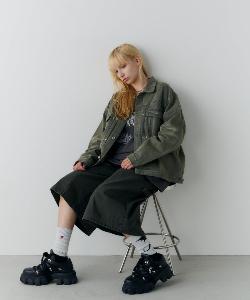 AIVER　レックス刺繍L/S TEE