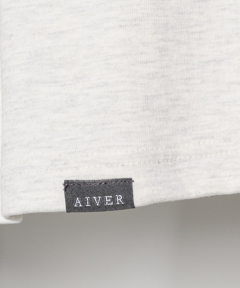 【予約】AIVER　30/2ウォッシュ天竺フットボールL/S TEE