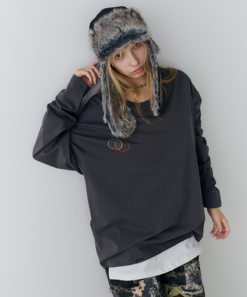 【予約】AIVER　エラープリントL/S TEE