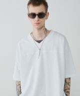 AIVER　30/2ウォッシュ天竺フットボールS/S TEE