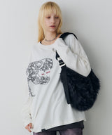 AIVER　レックス刺繍L/S TEE