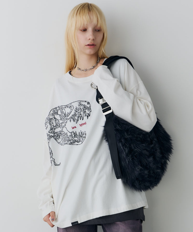 AIVER　レックス刺繍L/S TEE