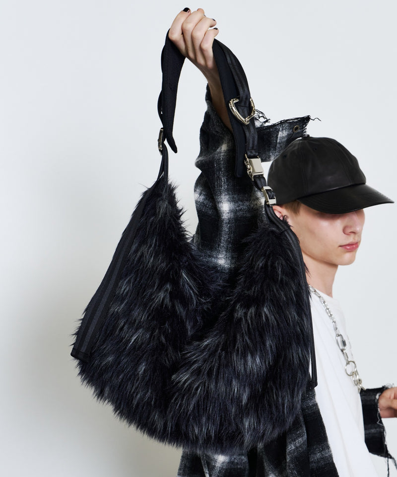 【予約】AIVER Atelier Made　ミックスファーショルダーバッグ