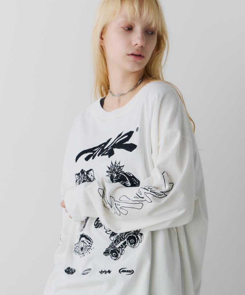 Johann×AIVER　刺繡L/S TEE