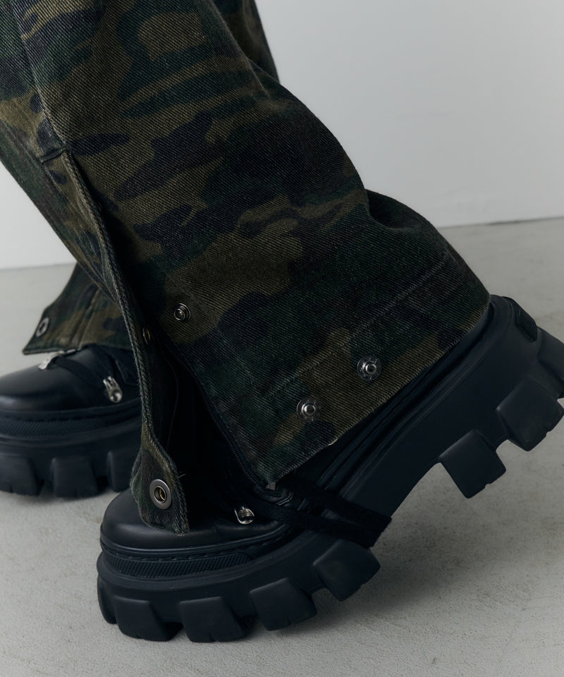 AFF AIVER　バイオウォッシュダブルニーカーゴパンツ