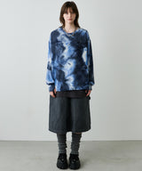 【予約】AFF AIVER　ムラ染めニットL/S TEE