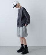 【ONLINE STORE先行予約】AFF AIVER　16/-ウォッシュ天竺ワイドスリーブL/S TEE