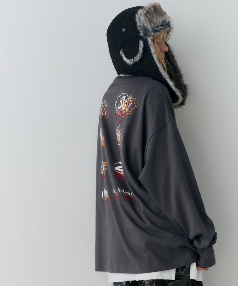 【予約】AIVER　エラープリントL/S TEE