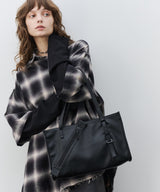 【予約】AIVER　ワッフルレイヤードオンブレチェックシャツ