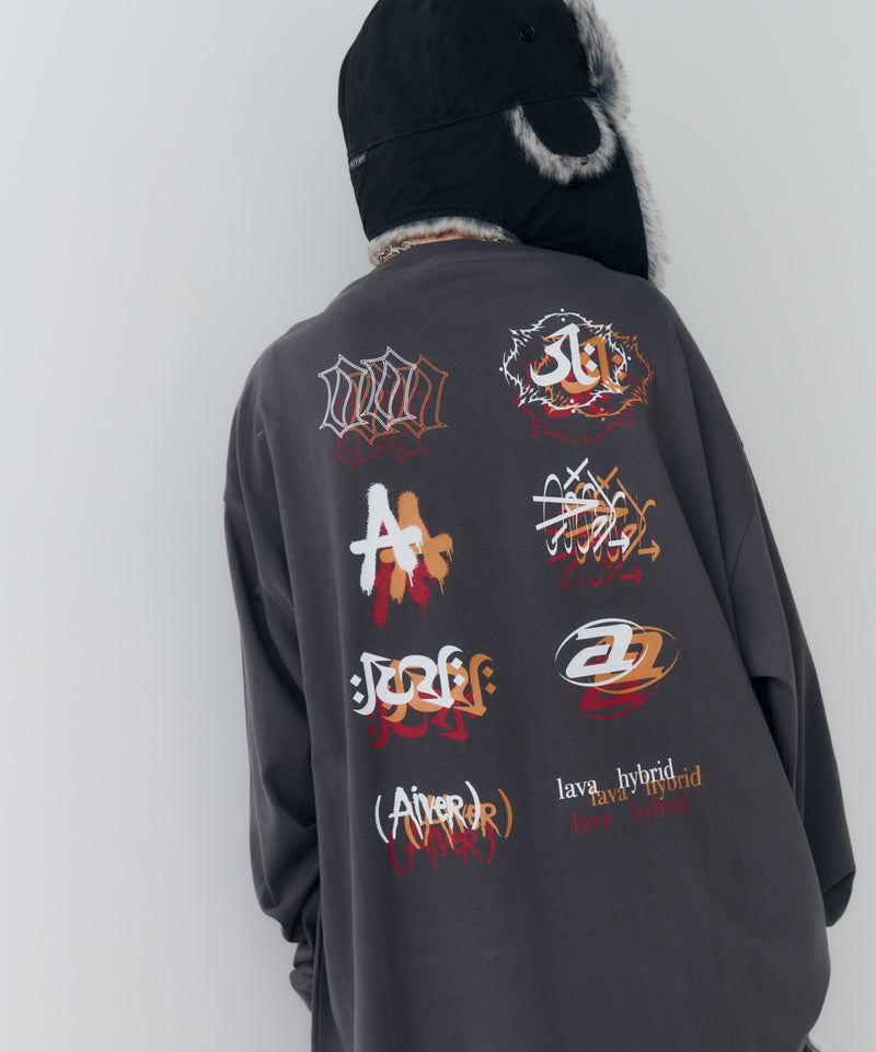 【予約】AIVER　エラープリントL/S TEE