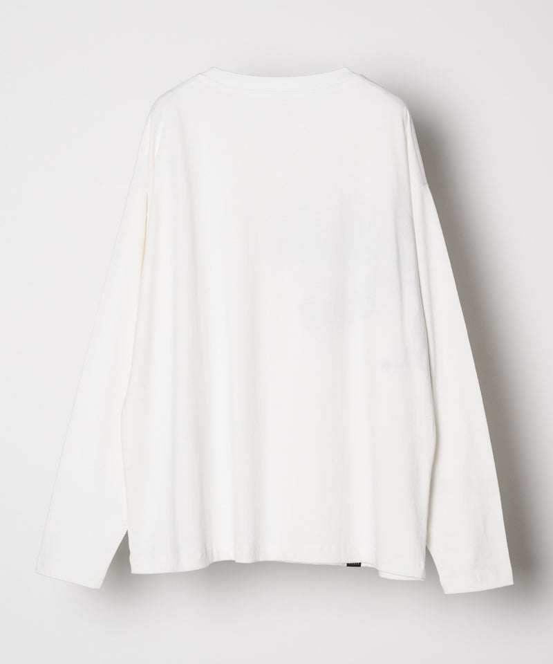 AIVER　レックス刺繍L/S TEE