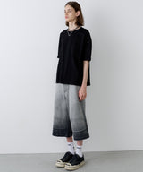AIVER　30/2ウォッシュ天竺ガゼットポケットコンパクトS/S TEE