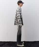 【予約】AIVER　スプレー加工オンブレチェックシャツ