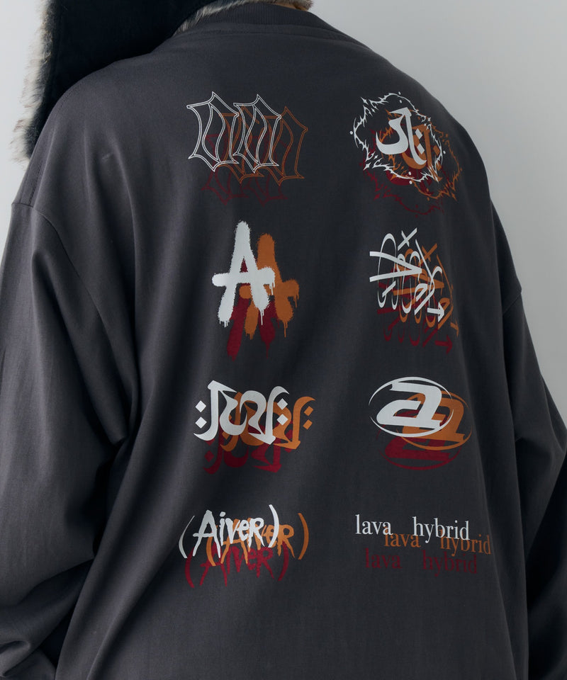 【予約】AIVER　エラープリントL/S TEE