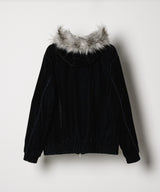 【予約】AIVER　ベルベットデニムパーカーブルゾン
