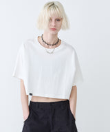 AIVER　16/-ウォッシュ天竺クロップドS/S TEE