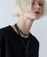 【ONLINE STORE先行予約】AFF AIVER　編み込みチェーンチョーカーネックレス　MADE IN JAPAN