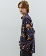 AFF AIVER　ブリーチラグランチェックシャツ