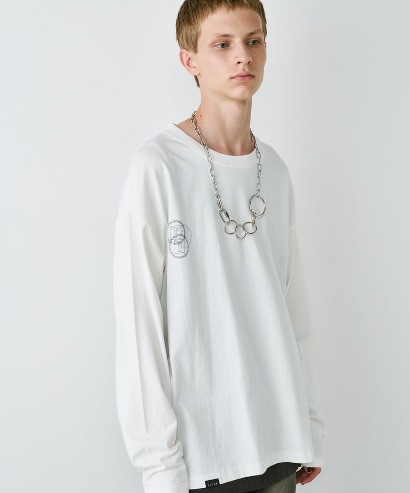 【予約】AIVER　エラープリントL/S TEE