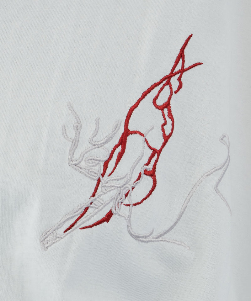 AIVER　スモーク刺繍ロンTEE