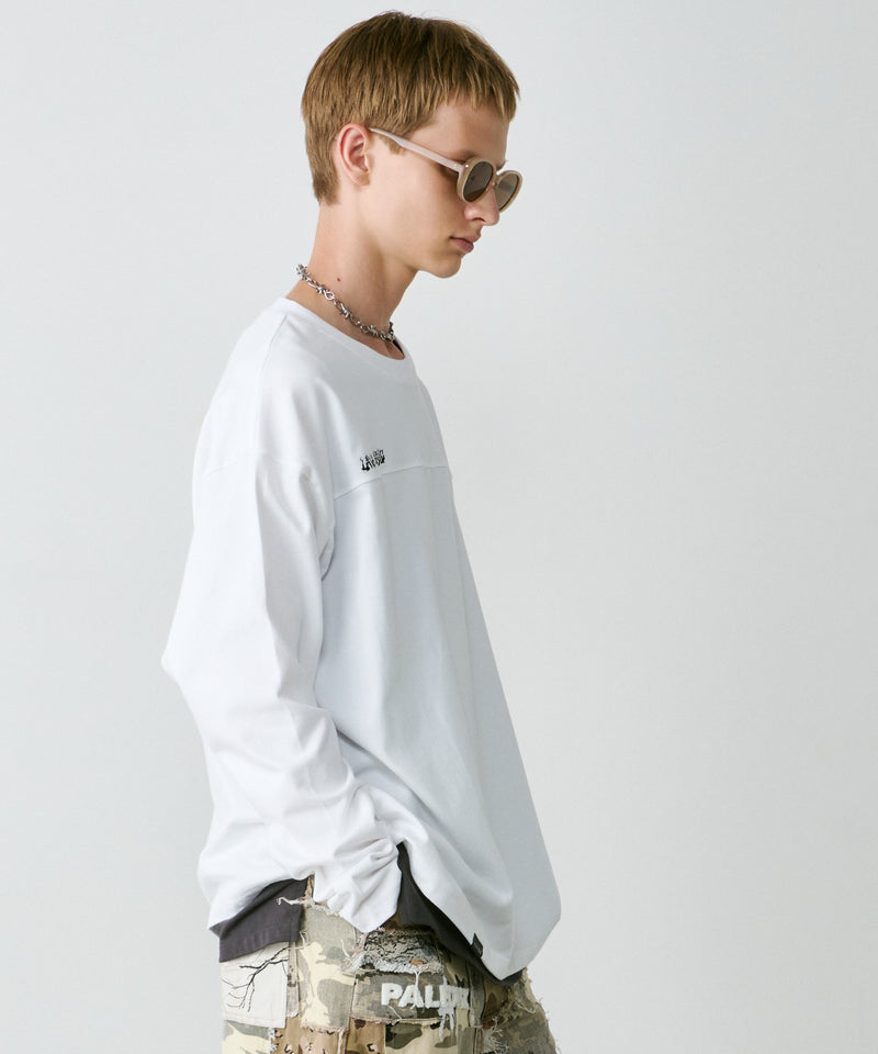 【予約】AIVER　30/2ウォッシュ天竺フットボールL/S TEE