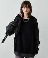 【予約】AFF AIVER　カットオフメッシュプルオーバー