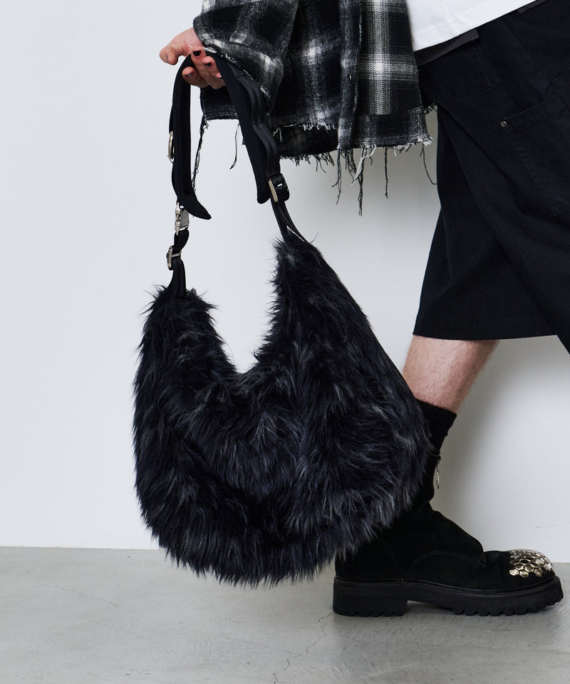 【予約】AIVER Atelier Made　ミックスファーショルダーバッグ