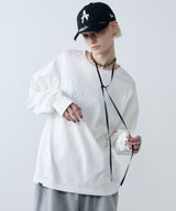 【ONLINE STORE先行予約】AFF AIVER　16/-ウォッシュ天竺ワイドスリーブL/S TEE