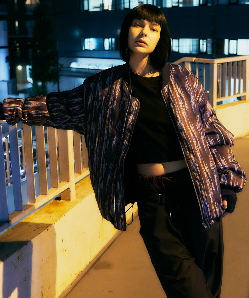 【予約】AIVER　ニット転写リバーシブルブルゾン
