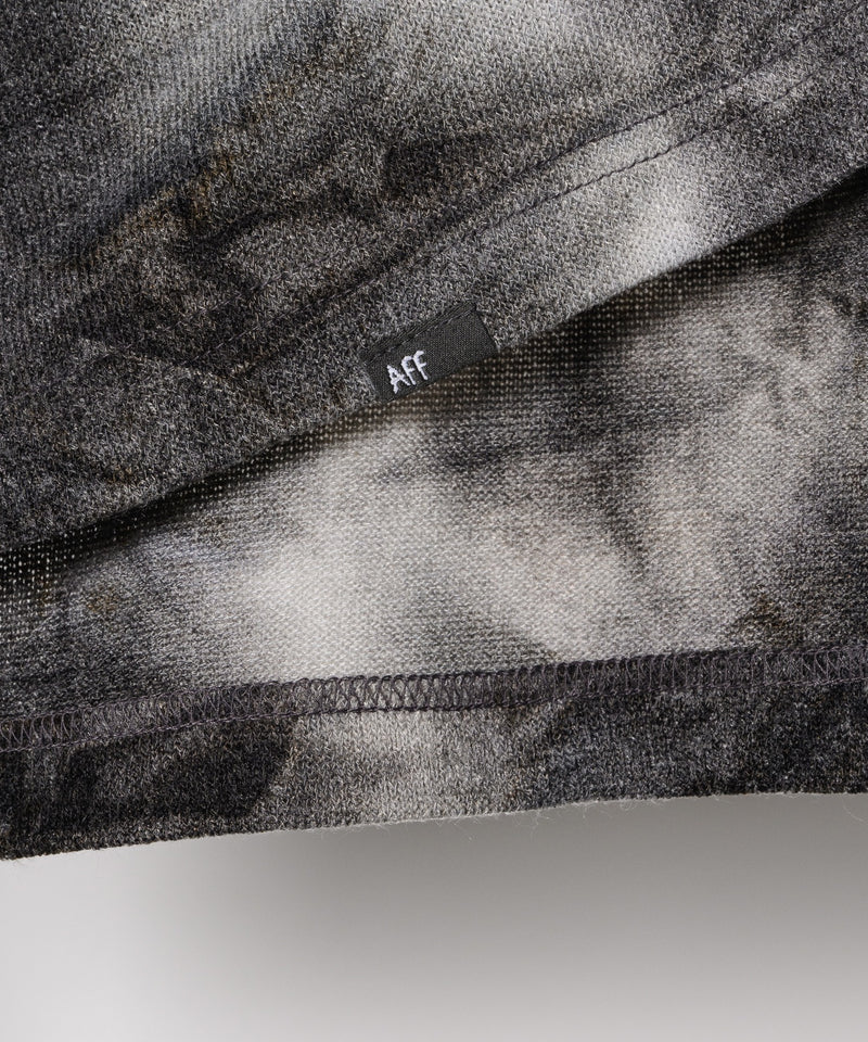 【予約】AFF AIVER　ムラ染めニットL/S TEE