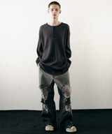 AIVER　ヘビーワッフルモンスターL/S TEE