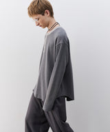 【予約】AIVER　ヘビーワッフルヘンリーネックL/S TEE